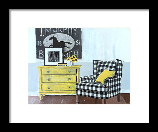 Empty Chair BW - Framed Print