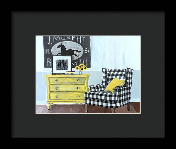 Empty Chair BW - Framed Print