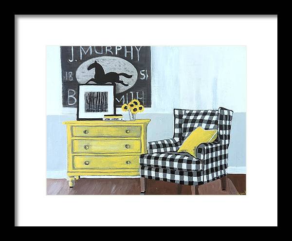 Empty Chair BW - Framed Print