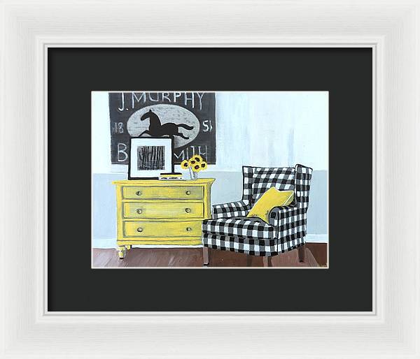 Empty Chair BW - Framed Print