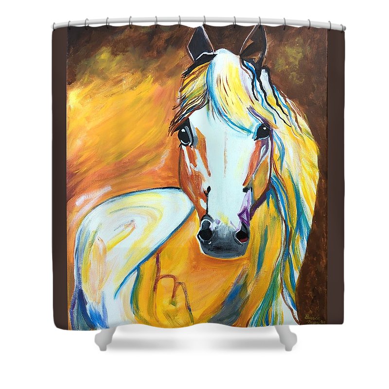 First Horse - Shower Curtain