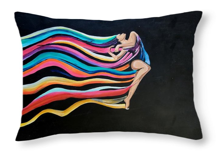 Going with the Flow - Throw Pillow