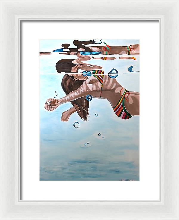 Just Floating - Framed Print