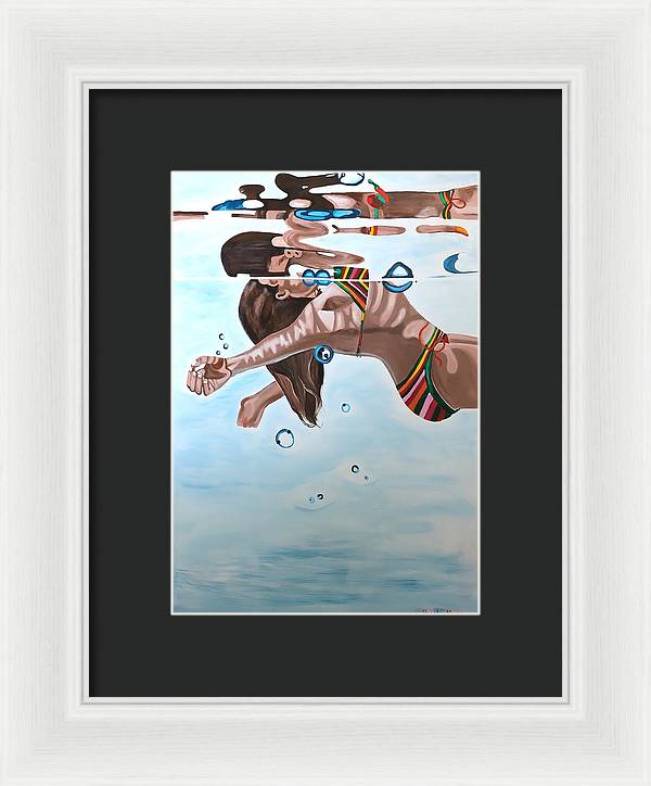 Just Floating - Framed Print