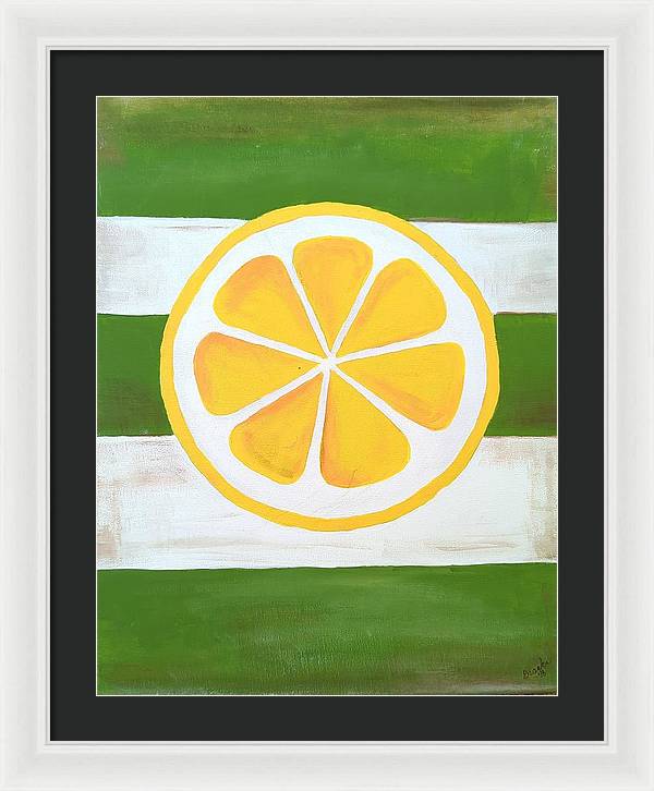 Lemon Slice - Framed Print