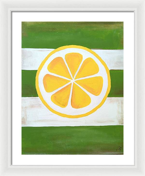 Lemon Slice - Framed Print