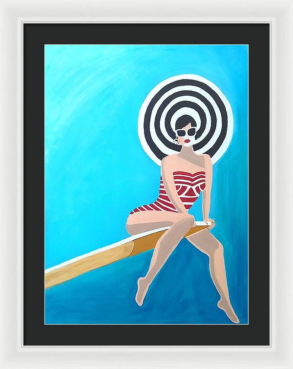 On the Edge - Framed Print