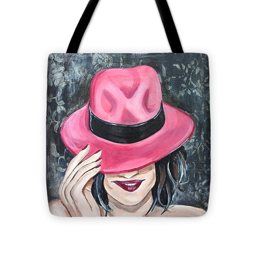Pink Hat Suzanne. - Tote Bag