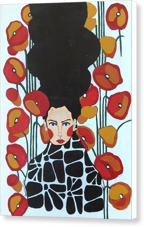 Poppy Flowers Women - Canvas Print