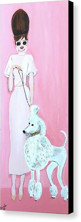 Pretty Poodle Dog - Canvas Print