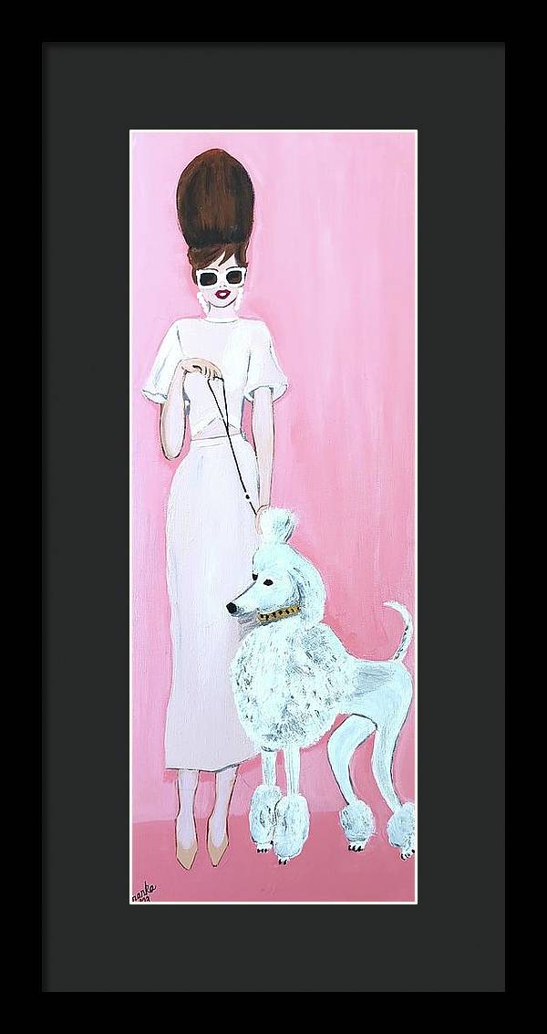 Pretty Poodle Dog - Framed Print