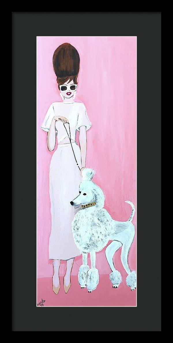 Pretty Poodle Dog - Framed Print
