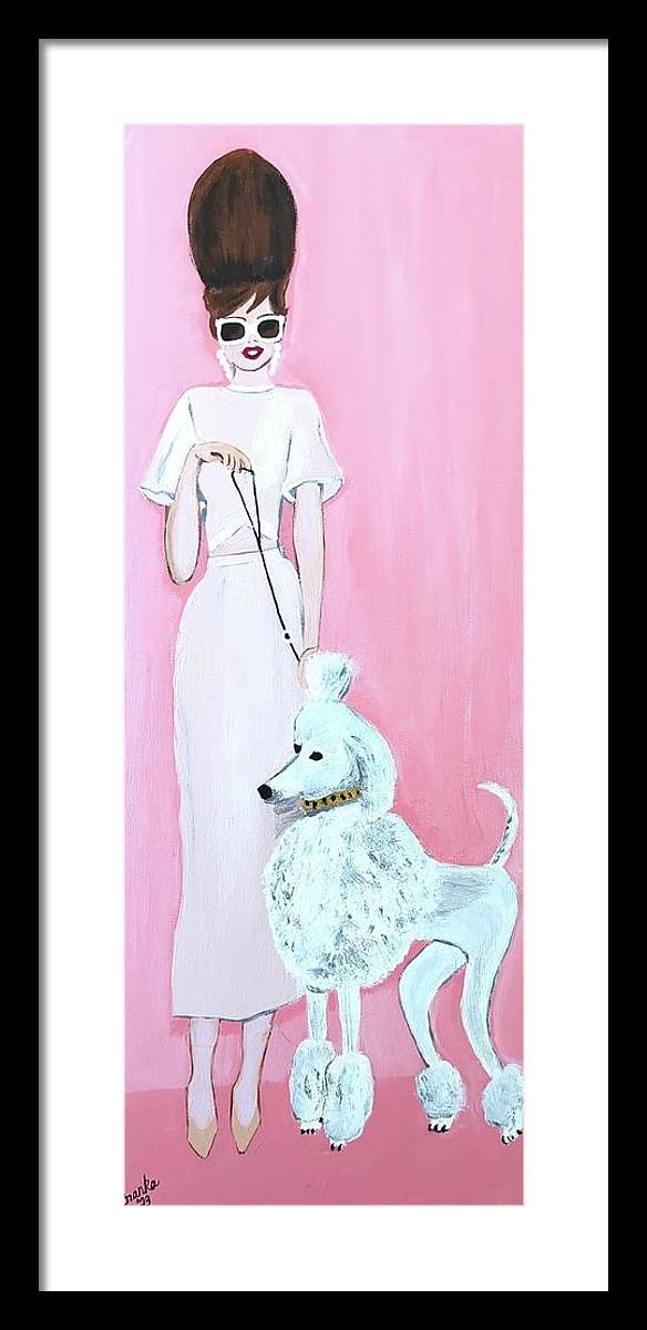 Pretty Poodle Dog - Framed Print