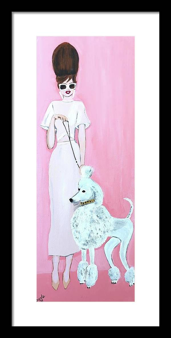 Pretty Poodle Dog - Framed Print
