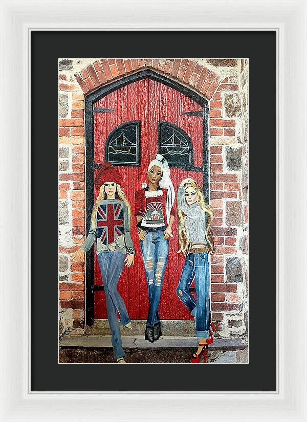 Photoshoot Girls - Framed Print