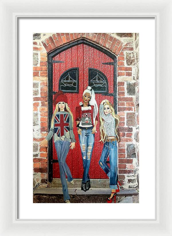 Photoshoot Girls - Framed Print