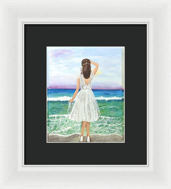 Shoes on the Beach - Framed Print