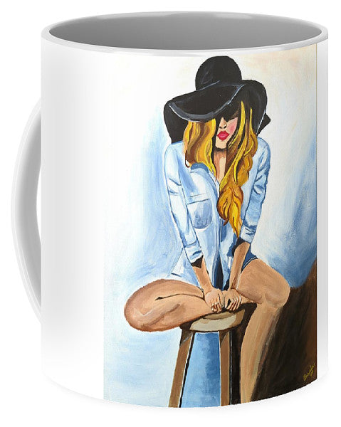Sitting Jean Girl - Mug