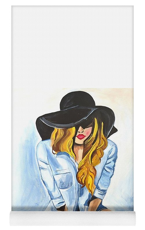 Sitting Jean Girl - Yoga Mat