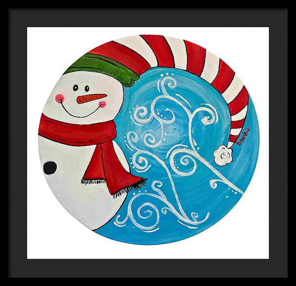 Snowman 2023 - Framed Print