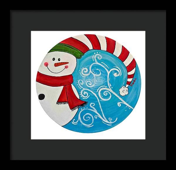Snowman 2023 - Framed Print