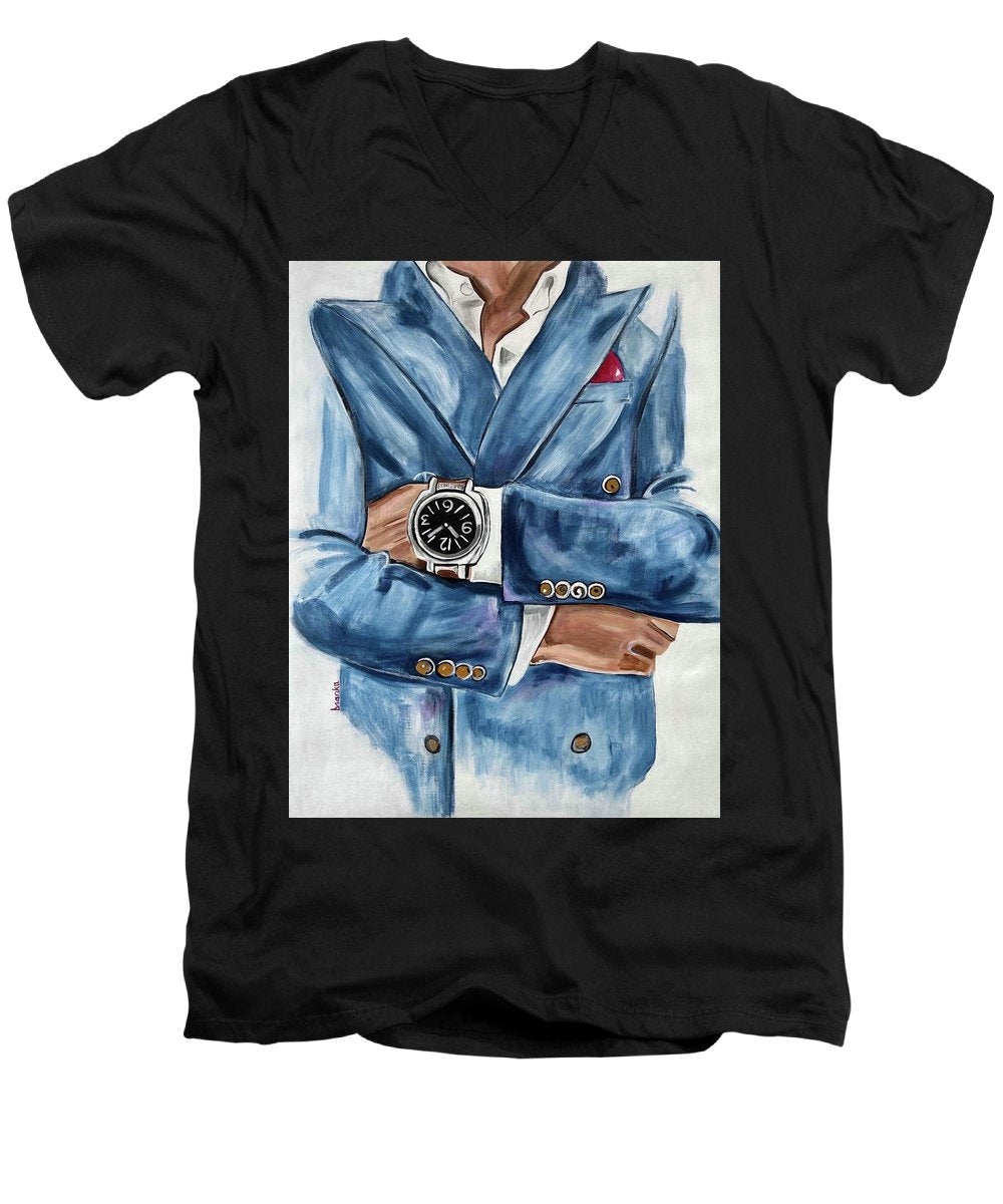 Suit Man - Men's V-Neck T-Shirt