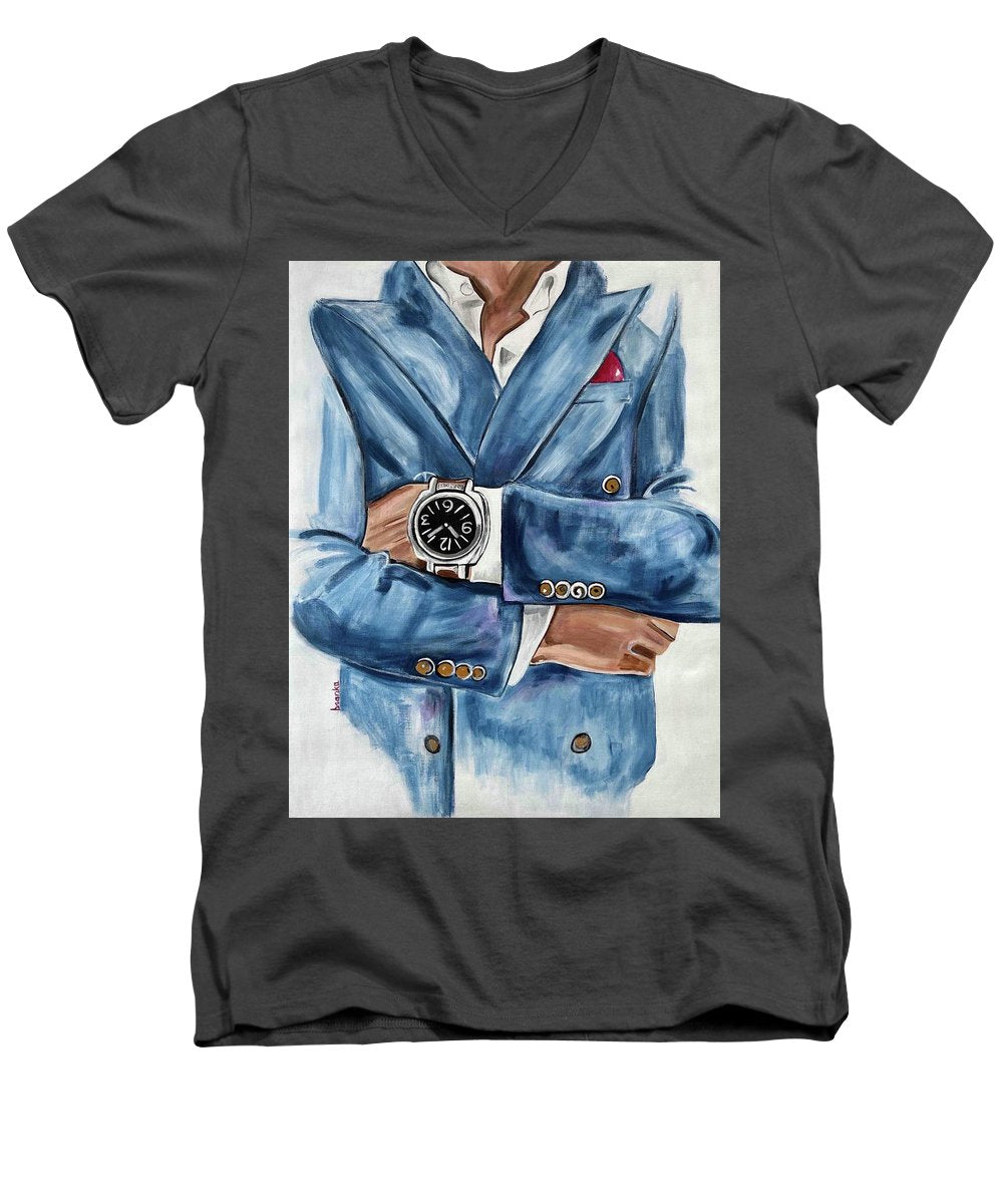Suit Man - Men's V-Neck T-Shirt