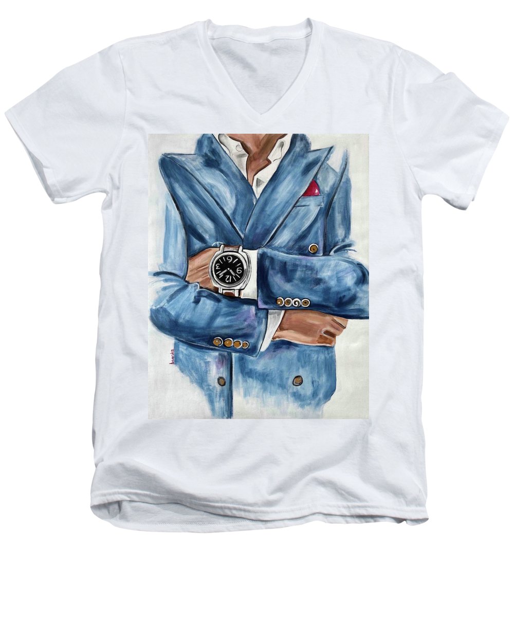 Suit Man - Men's V-Neck T-Shirt