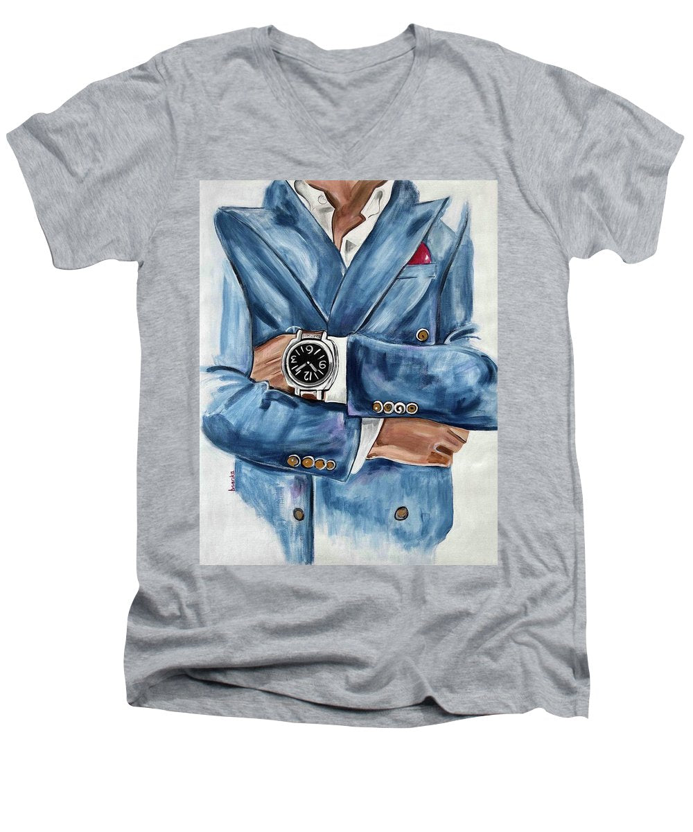Suit Man - Men's V-Neck T-Shirt