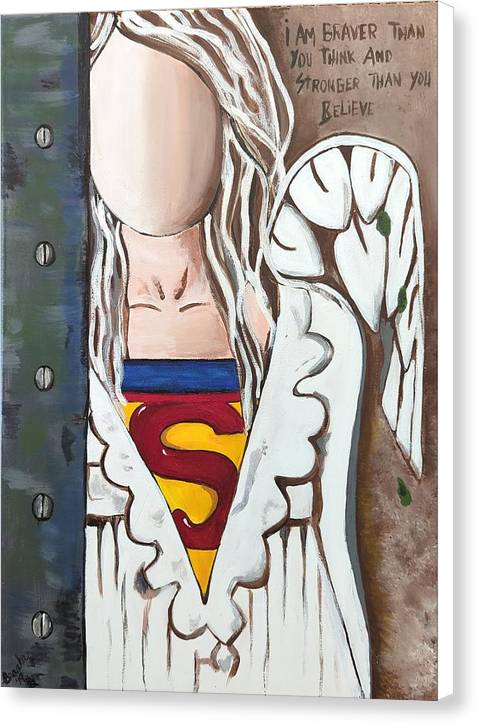 Superwoman Angel - Canvas Print