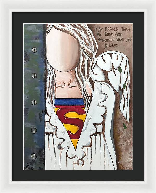 Superwoman Angel - Framed Print
