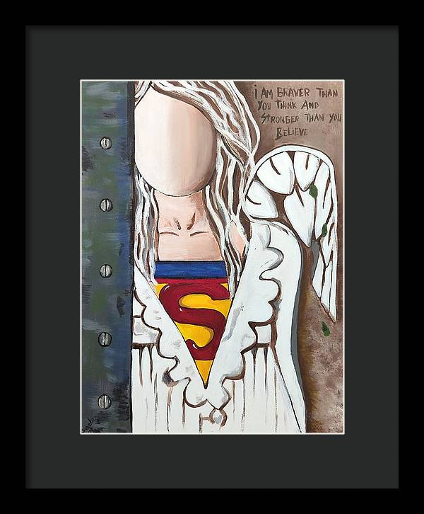 Superwoman Angel - Framed Print