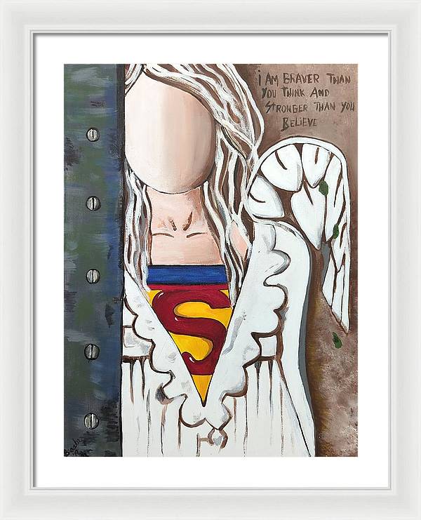 Superwoman Angel - Framed Print