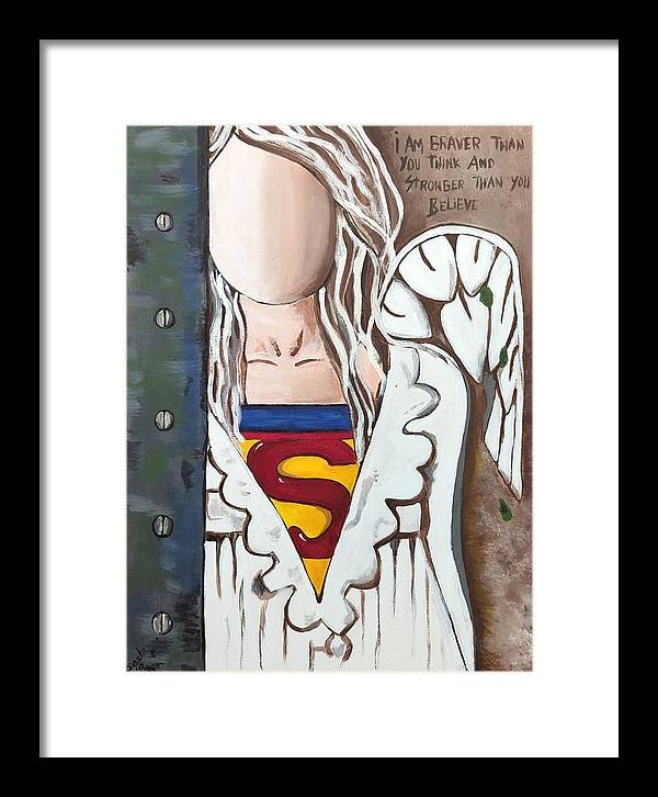 Superwoman Angel - Framed Print