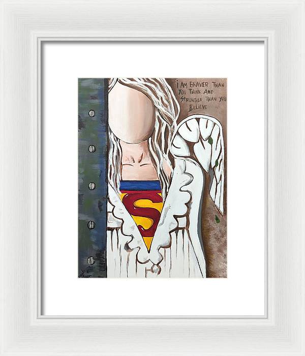 Superwoman Angel - Framed Print