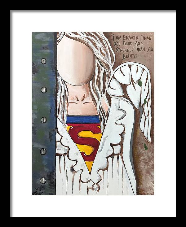 Superwoman Angel - Framed Print