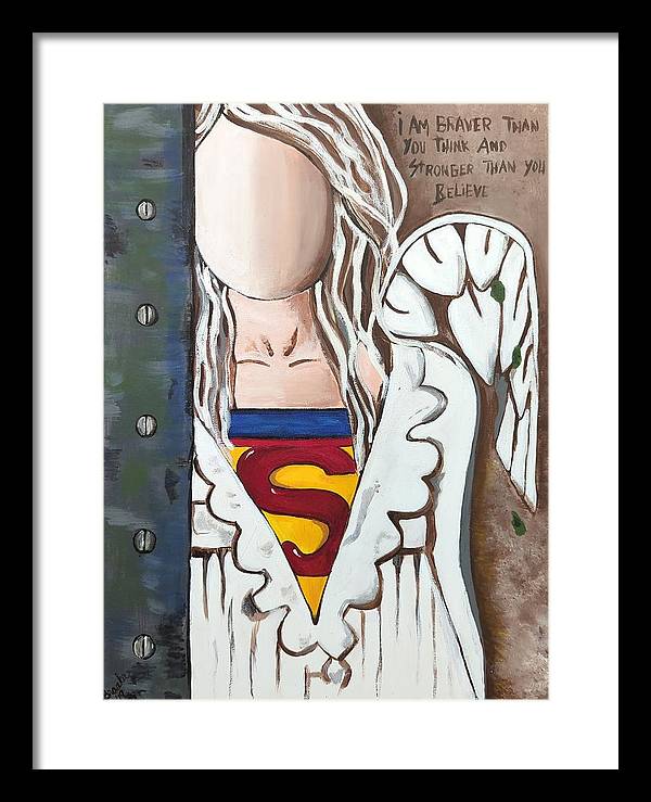 Superwoman Angel - Framed Print