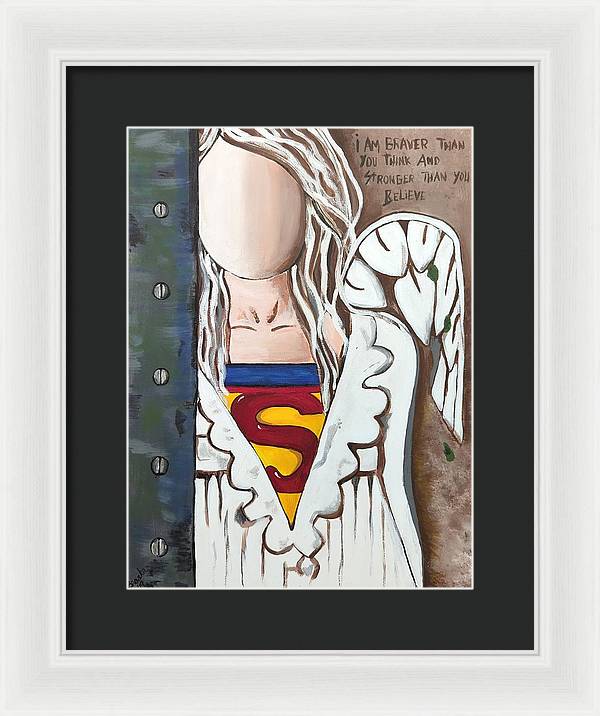 Superwoman Angel - Framed Print