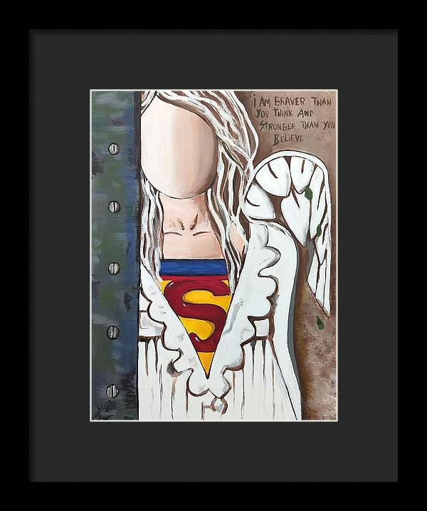 Superwoman Angel - Framed Print