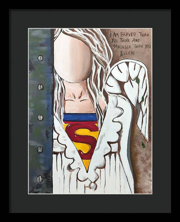Superwoman Angel - Framed Print