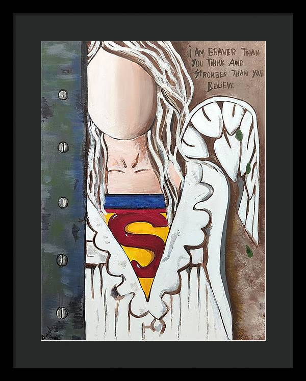 Superwoman Angel - Framed Print