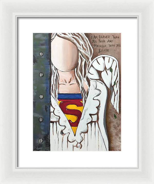 Superwoman Angel - Framed Print