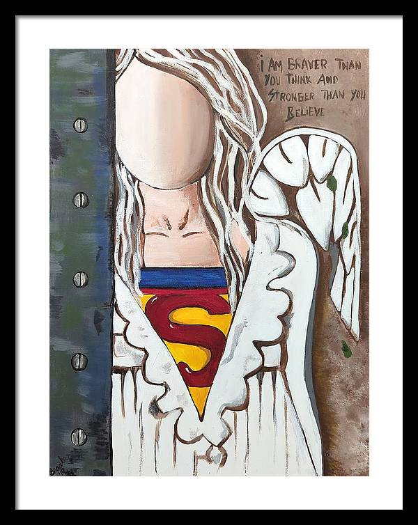 Superwoman Angel - Framed Print