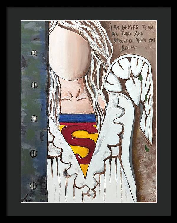 Superwoman Angel - Framed Print