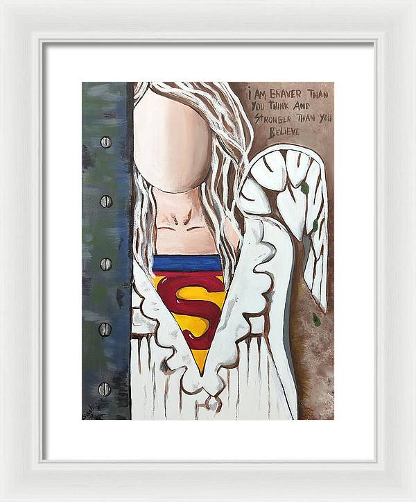 Superwoman Angel - Framed Print