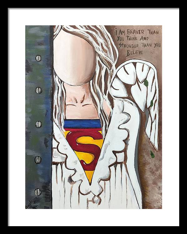Superwoman Angel - Framed Print