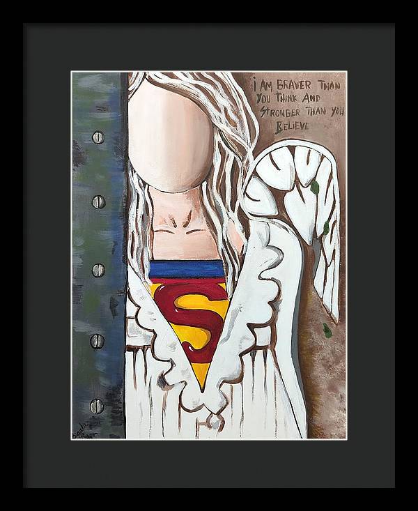 Superwoman Angel - Framed Print