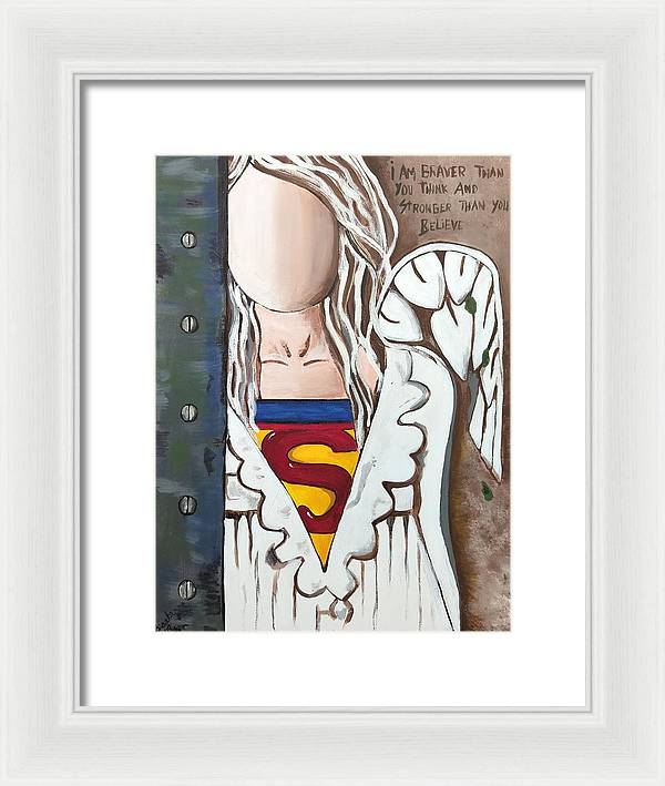 Superwoman Angel - Framed Print