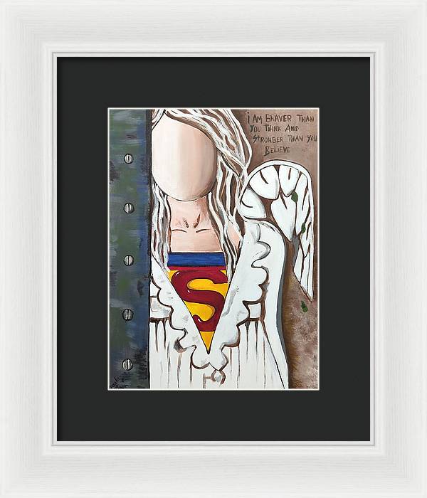 Superwoman Angel - Framed Print