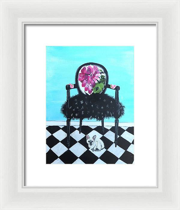 Empty Chair Siamese Kitten - Framed Print